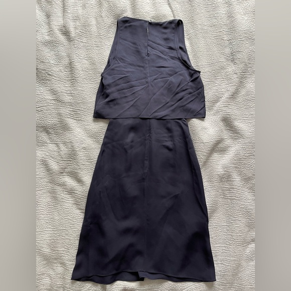 Theory Silk Navy Dress - Picture 2 of 5